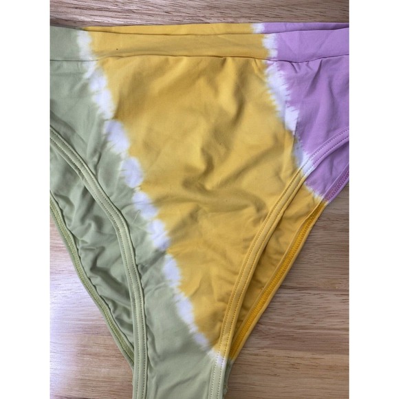 NWT L*Space Womens Frenchi Printed High Waisted Bikini Bottoms Size Medium‎ $110 - Picture 3 of 11